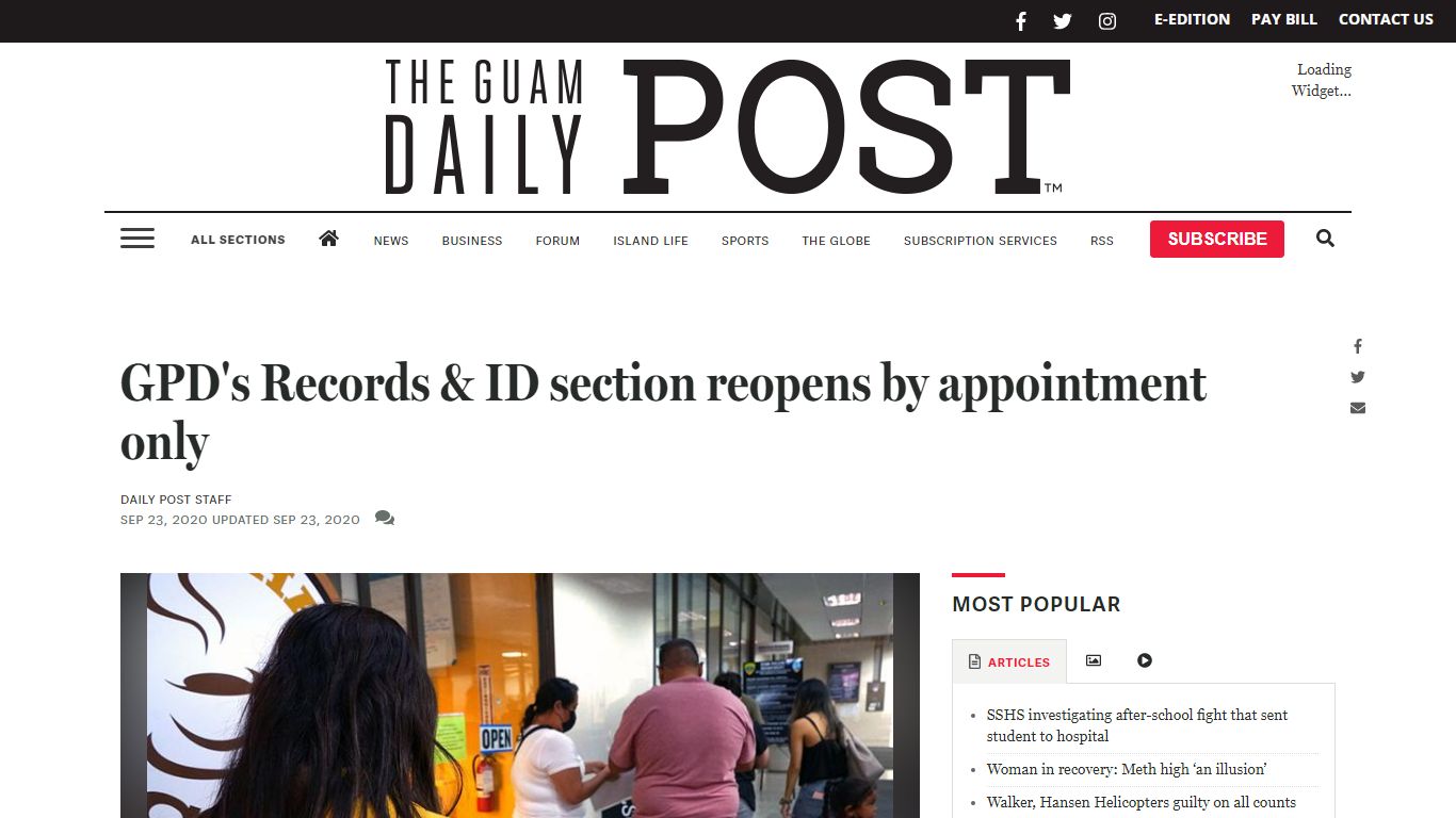 GPD's Records & ID section reopens by appointment only | Guam News ...